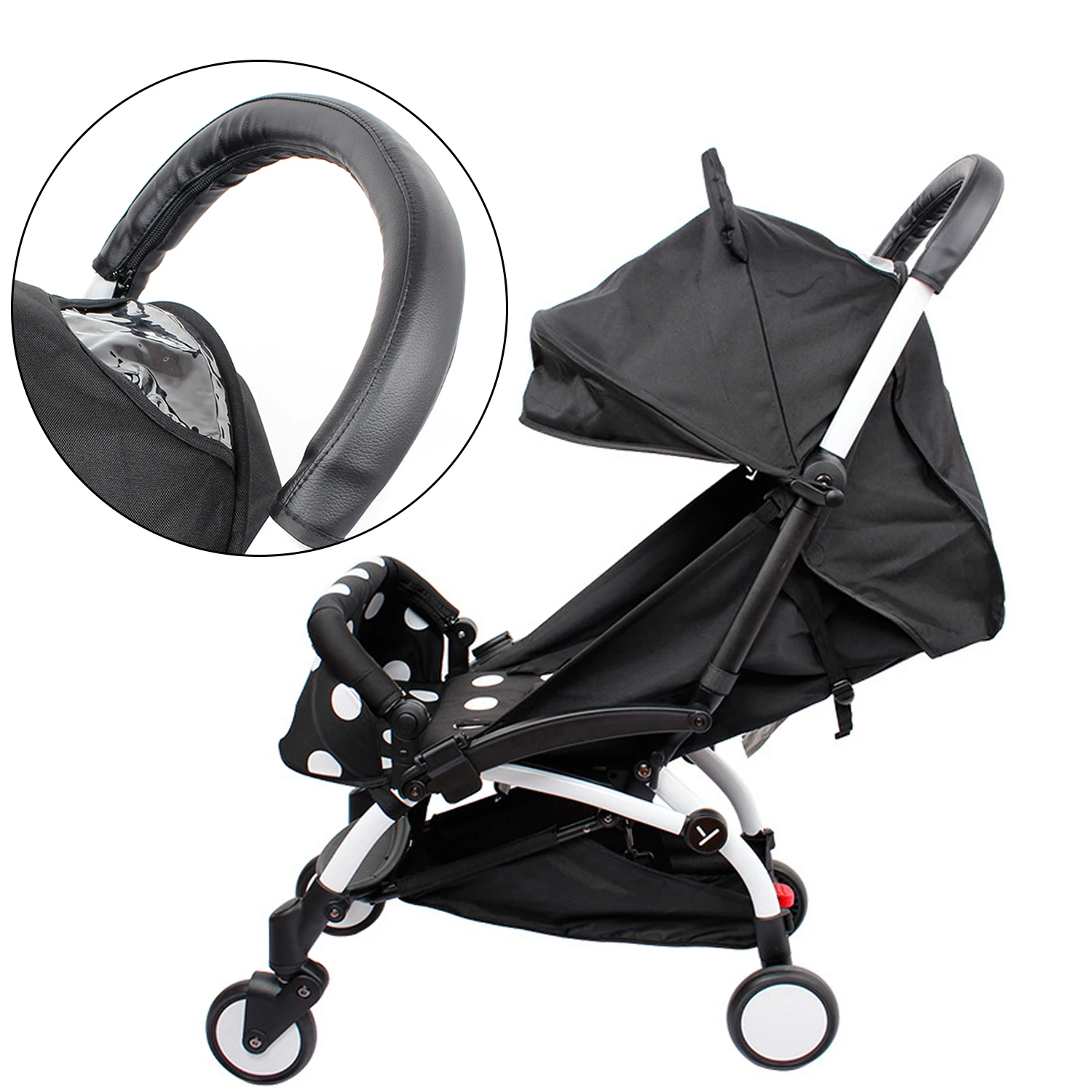 PU Protective Case Cover For Pram Stroller Accessories Baby Stroller Armrest 
