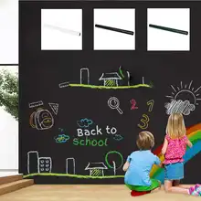 Мягкий ферромагнитный Self-клеющаюся доска наклейки съемные дети стикеры Настенные граффити управления презентации Панели для белой доски