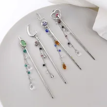 New Fashion Love Hollow Tassel Pendant Personality Boho Ethnic Style Glamour Girl Headdress Wild Hairpin For Women Jewelry