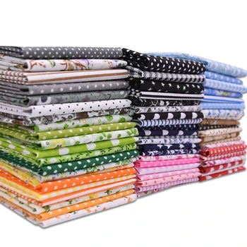 

56pcs/set 25x25cm DIY Cotton Printed Cloth Sewing Quilting Fabrics for Patchwork Kids Doll Baby Cloth Textiles Fabric