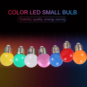 

7color Led Lighting Bulb LED Bulb Decorative Light Energy-saving Led Lamp Colorful Small Led Light Bulb Christmas Lights Decor
