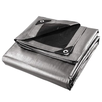 

Waterproof Tarpaulin Heavy Duty Poly Tarp Ground Sheet Outdoor Camping Tent Cover with Eyelets 2.4x3m