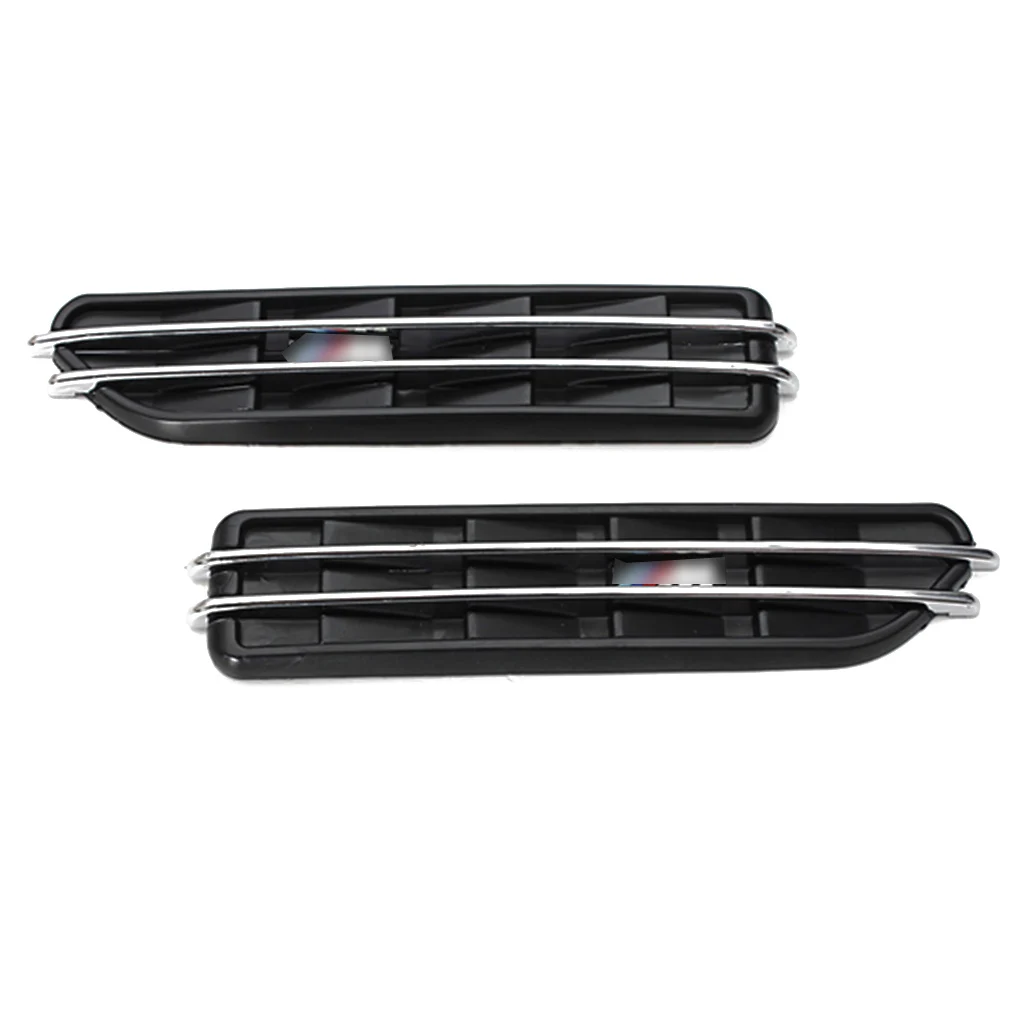Черная сторона крыло сетки воздушный поток вентиляционные отверстия решетка гриль Замена для BMW E60 M5 E61 E39 E90 M3 E46