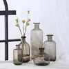 Ins Nordic Glass Transparent Smoke Gray Bubble Vase Home Living Room Table Decoration Decoration Shooting Props 2