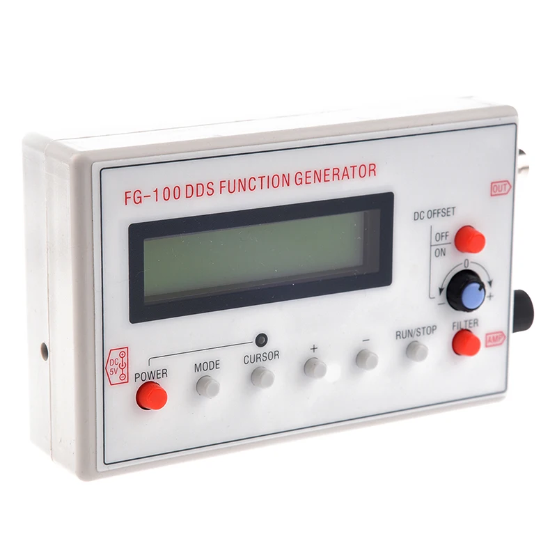 

New 1HZ-500KHz DDS Function Signal Generator Module Sine+Triangular+Square Wave +case