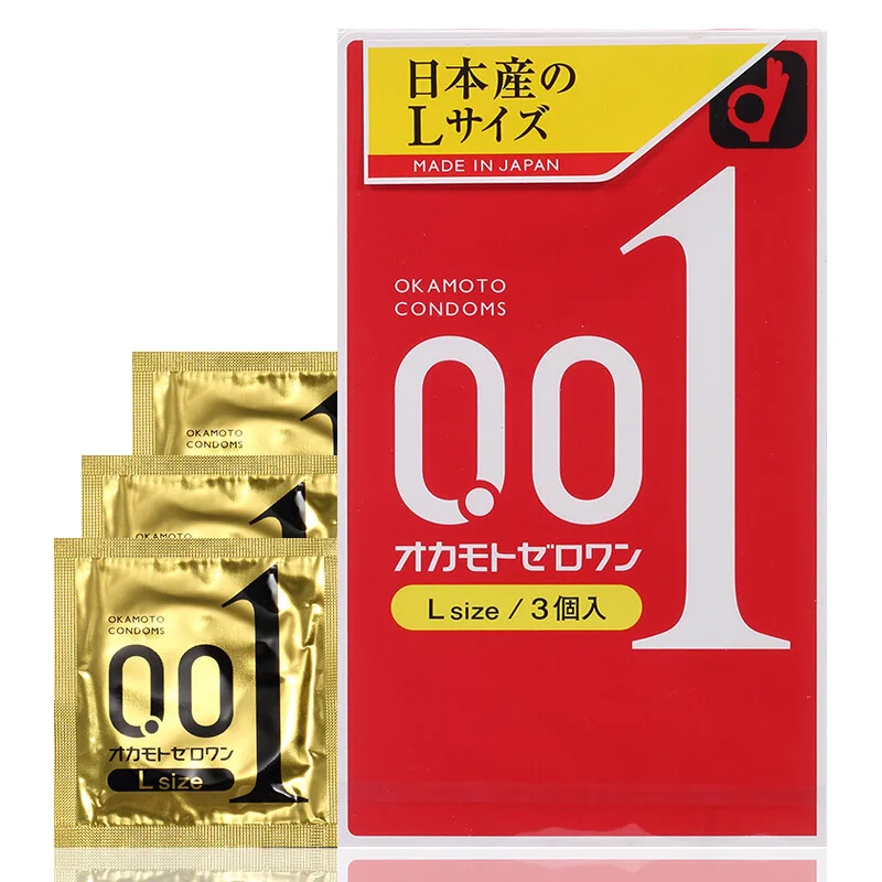 Большие полиуретановые презервативы Okamoto Zero One 001 интимные товары для