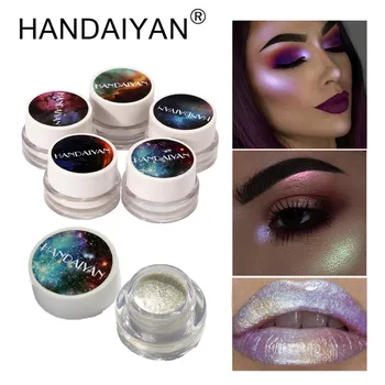 

HANDAIYAN 5Color Glitter Eyeshadow Palette Cosmetic Shining Eye Makeup Palette Highlight Illuminator Contour Make Up Highlighter