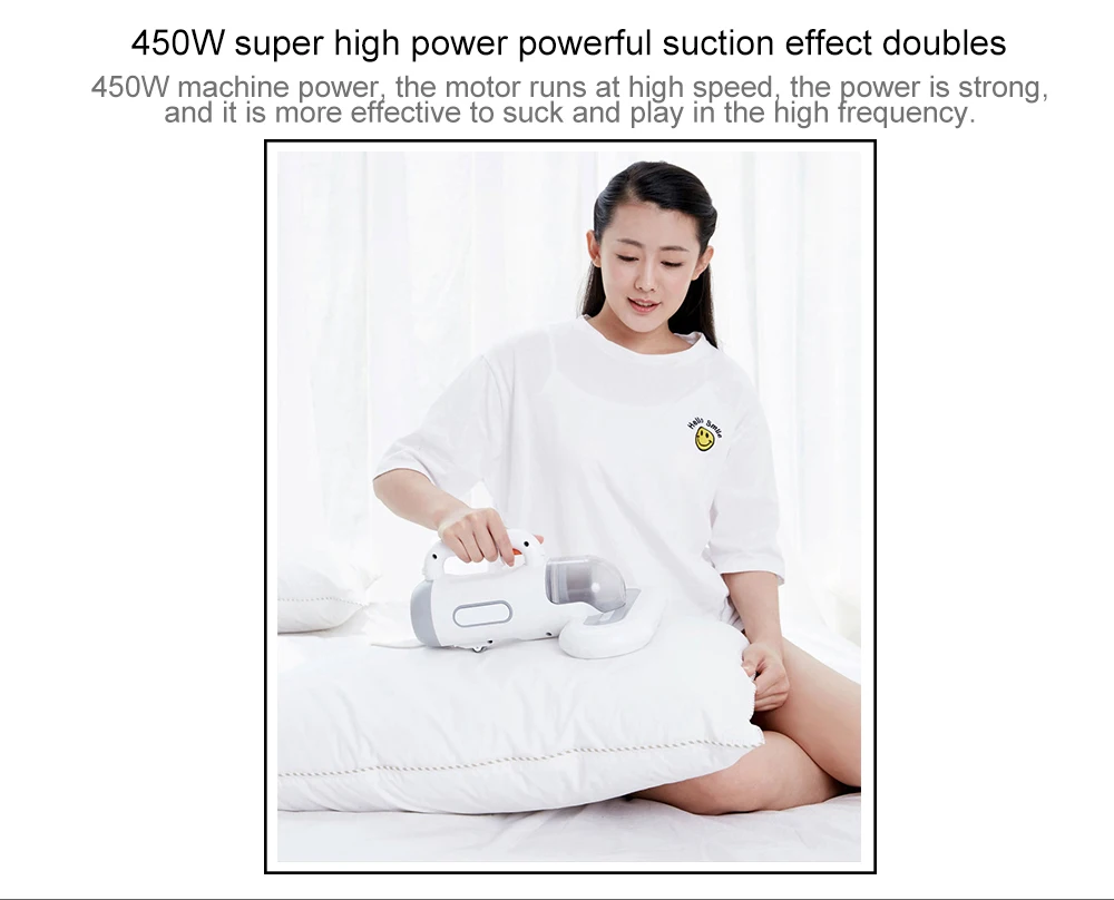 Xiaomi SWDK от клещей пылесос для удаления пыли KC301 ручной контроллер ультрафиолета забота о здоровье 12000Pa 450W на диван-кровать для дома