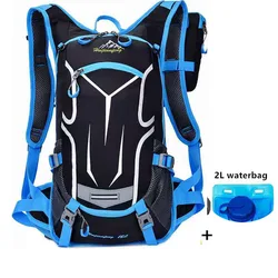 Waterproof Outdoor Adventure Backpack with Hydration System (Blue set)