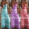 New Arrival M-5XL Plus Size Women Ladies Casual Loose Sleeveless V Neck Tie Dye Print Long Vest Beach Sling Dress Spring Summer ► Photo 2/6