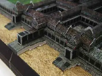 Бумажная 3d модель Angkor ват Камбоджа архитектура здание рукоделие образовательные