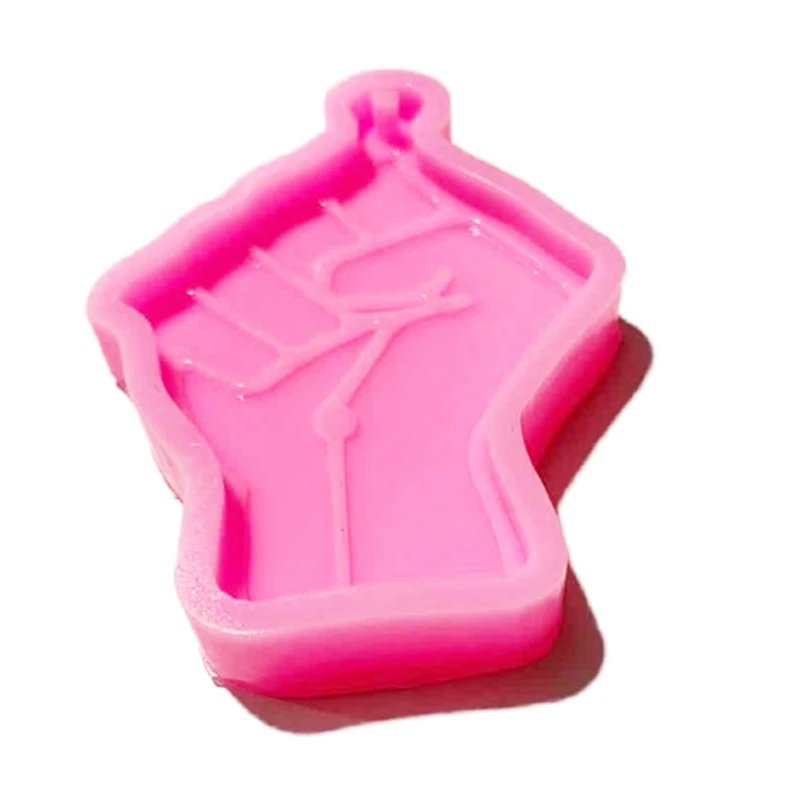

1 Pc DIY Fist Shape Key Chain Pendant Casting Silicone Mould Crafts Decoration Keychain Making Tools Crystal Epoxy Resin Mold