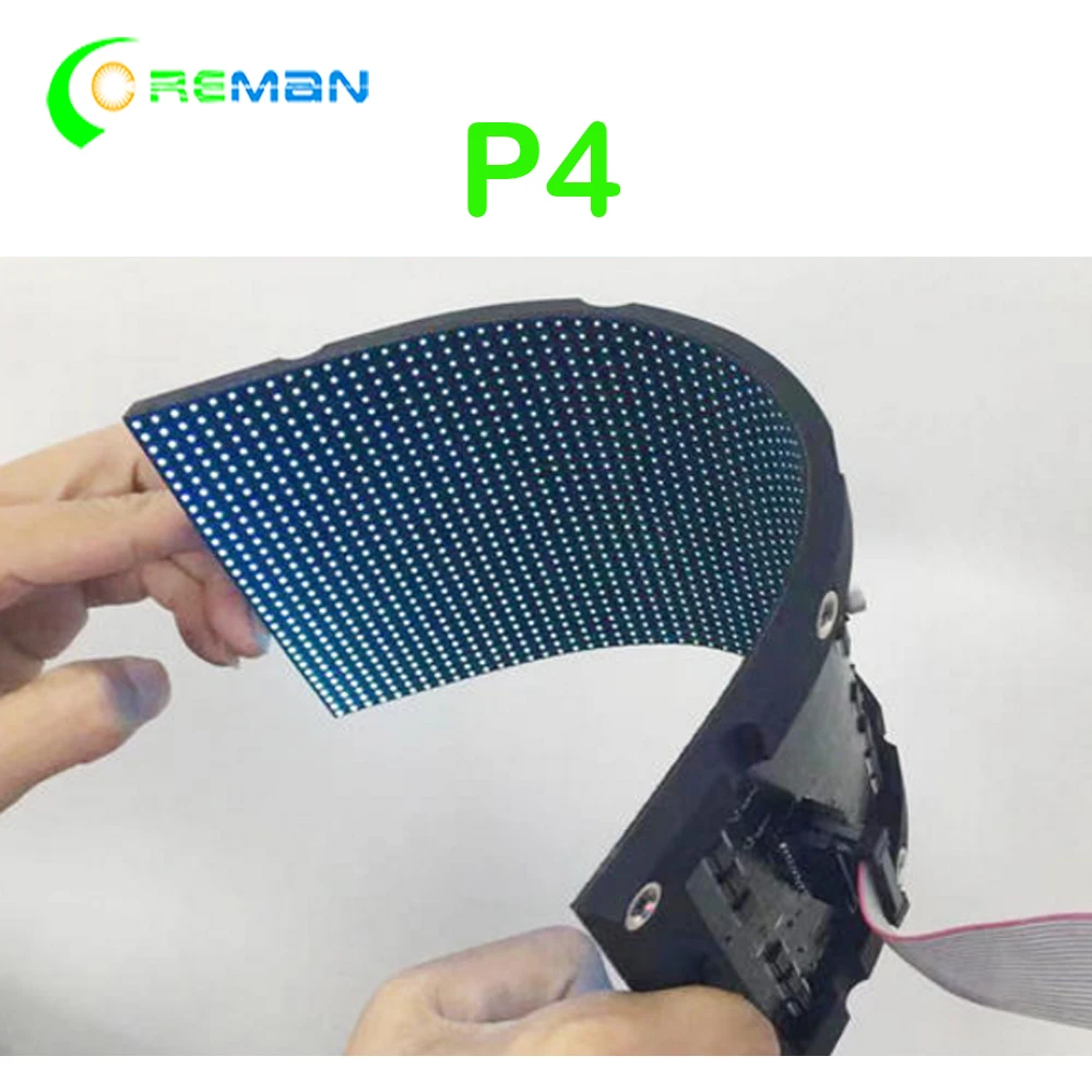 Indoor P4 Soft Led Display Module, Wall Video Flexible Foldable Soft