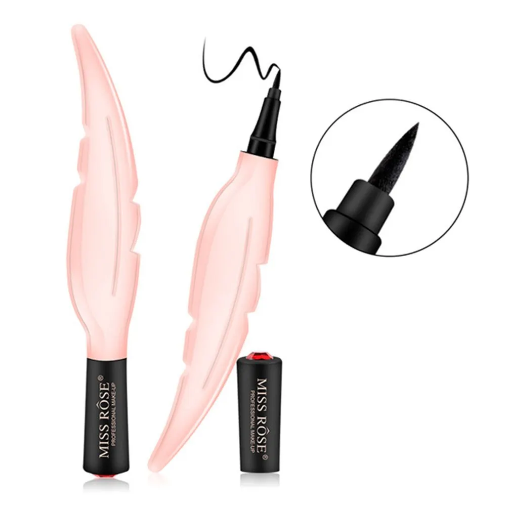 Feather Eyeliner Waterproof Black Liquid Eyeliner Pencil Long Lasting Women Natural Eye Liner Pen Cosmetic Makeup Tool Feather Eyeliner Waterproof Black Liquid Eyeliner Pencil Long Lasting Women Natural Eye Liner Pen Cosmetic Makeup Tool