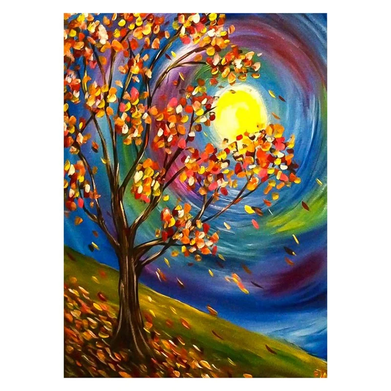 DIY 5D Diamond Painting Kits for Adults Kids Colorful Tree Full Drill Dotz Art Project Supplies By Numbers | Дом и сад