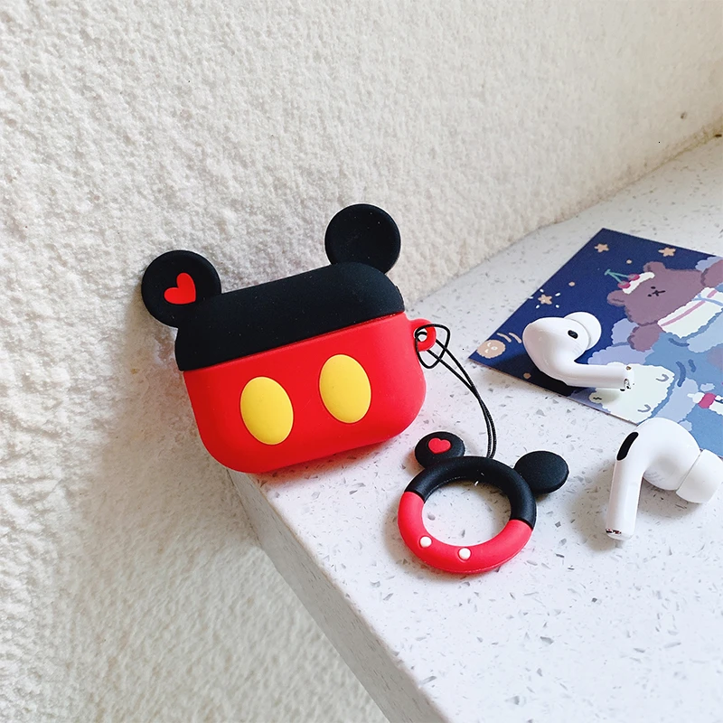 VOZRO мультфильм беспроводной Bluetooth наушники чехол для Apple AirPods Pro Высокое качество силиконовый чехол s для Airpods 1 2 3 Tective Cover - Цвет: For AirPods Pro 3