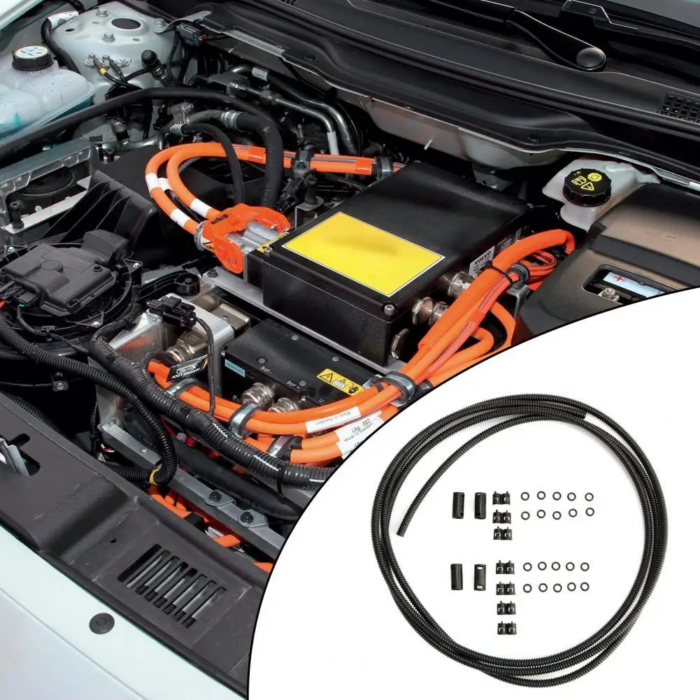 Sturdy Useful 50cm Flexible Corrugated Tube Kit Reliable Windshield Washer Pipe Repair Kit