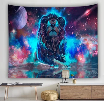 

Psychedelic Animals 3d Wall Tapestry Decor Lion Wolf Tiger Tapestries Bedspread Background Tapestry Wall Hanging