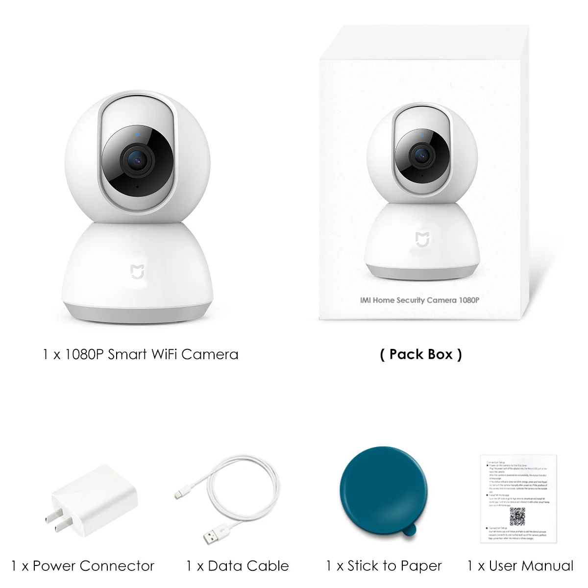 Ip камера Xiaomi Mijia для системы видеонаблюдения с углом обзора 360 градусов и