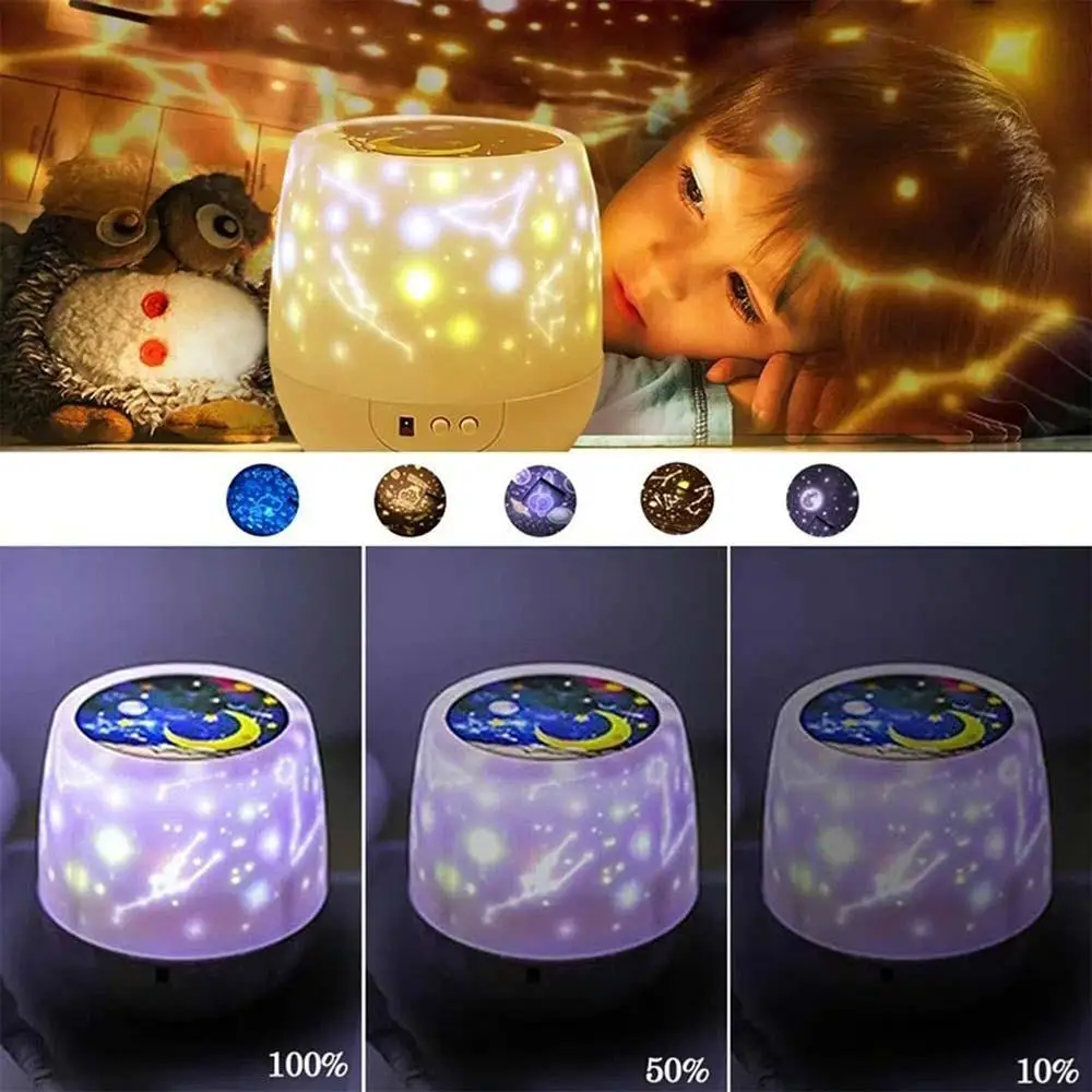 

Creative Projection Lamp Birthday Cosmic Light Party Moon Star Projector Night Light Love 360 Rotation Living Room Atmosphere