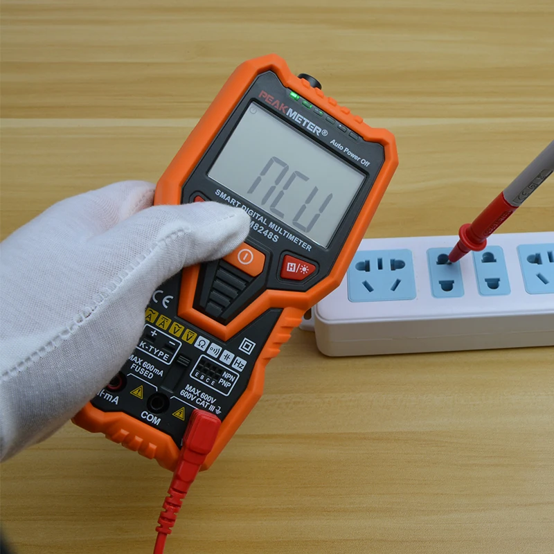 digital profissional teste de transistor luz de fundo com frequência para medição de temperatura