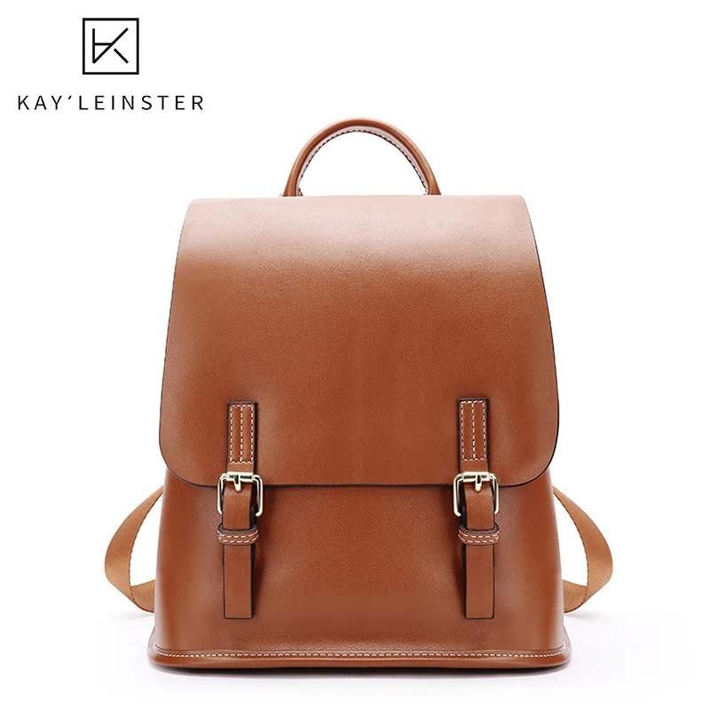Женский рюкзак из 100% натуральной кожи модная простая школьная сумка для девочек