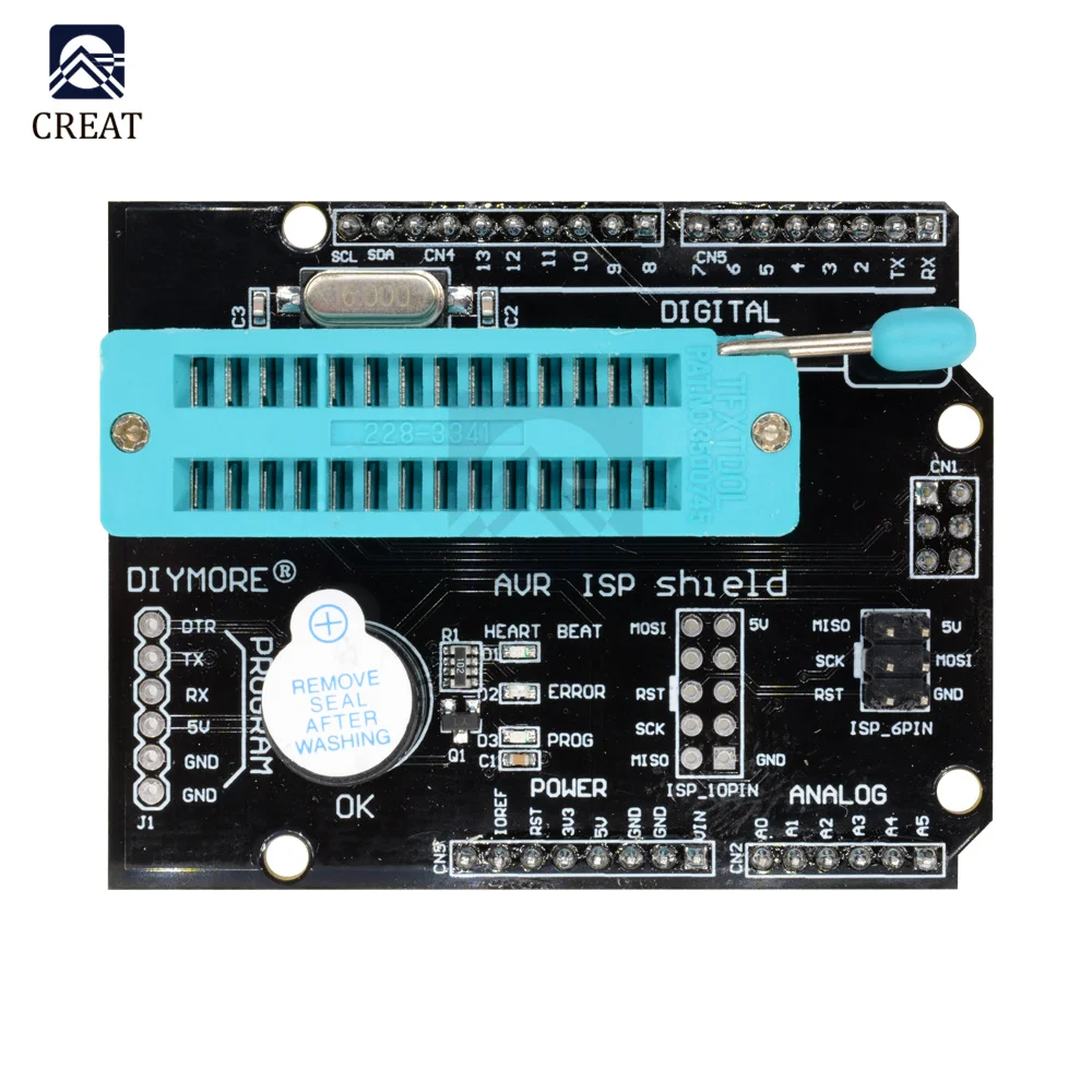 Программируемый Модуль платы расширения AVR ISP для Arduino R3 Mega2560 Atmega328P Nano Pro Mini