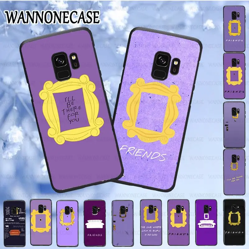 soft Phone Case cover For samsung galaxy s9plus s10PLUS note8 note9 note10pro S8 S8PLUS Coque friends tv series Purple door | Мобильные