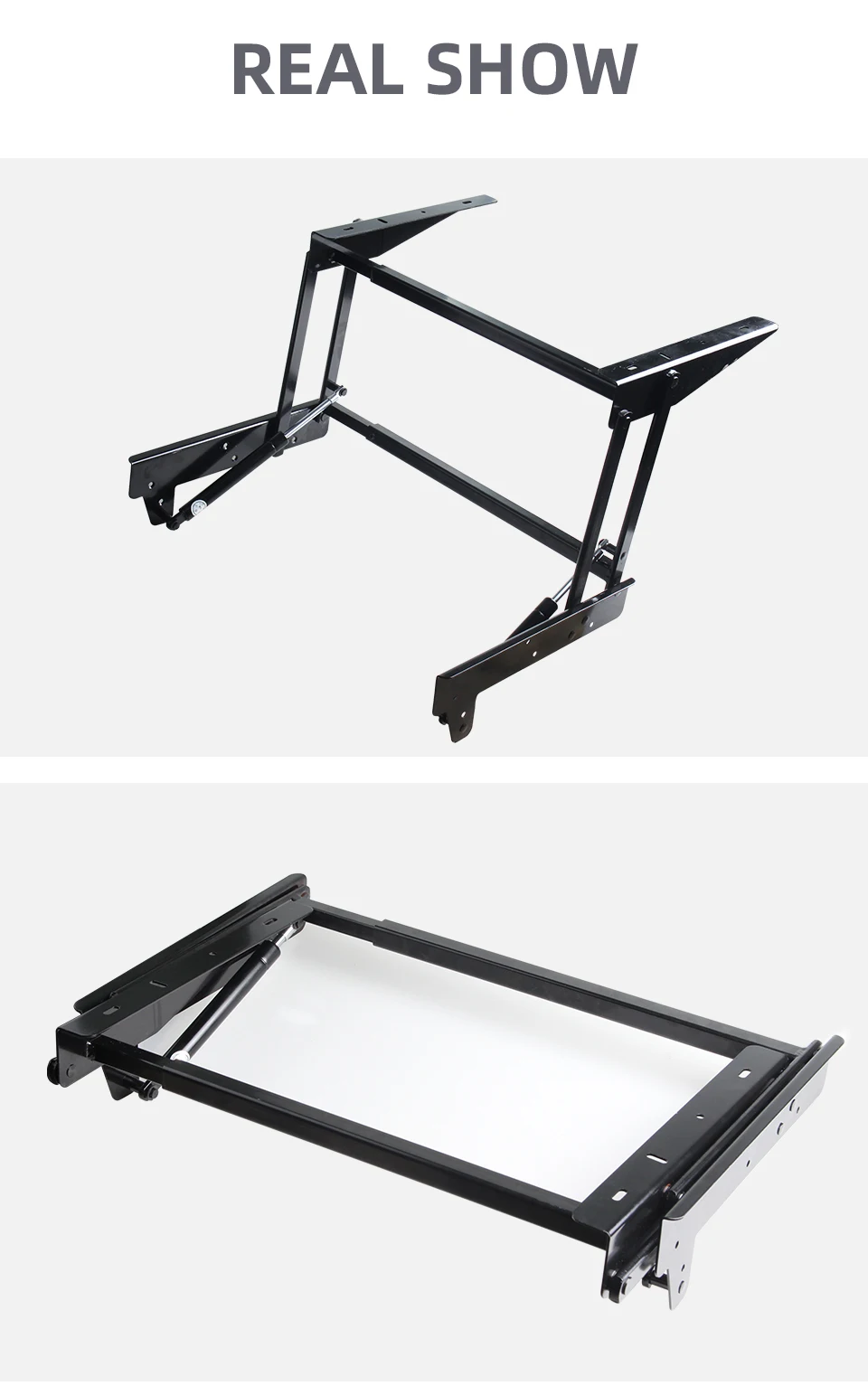 2 piezas de metal de mesa centro elevable hierro plegable para mesa de café  o mesa de café con mecanismo de escritorio con bisagras de montaje y  muelle, accesorios de escritorio para