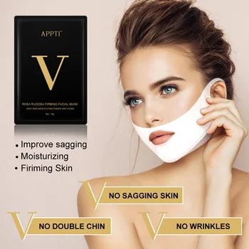 

5Pcs Face Lifting Mask V Shape Slimming Mask Facial Line Remover Wrinkle Double Chin firming Skin improve sagging Skin Care Tool