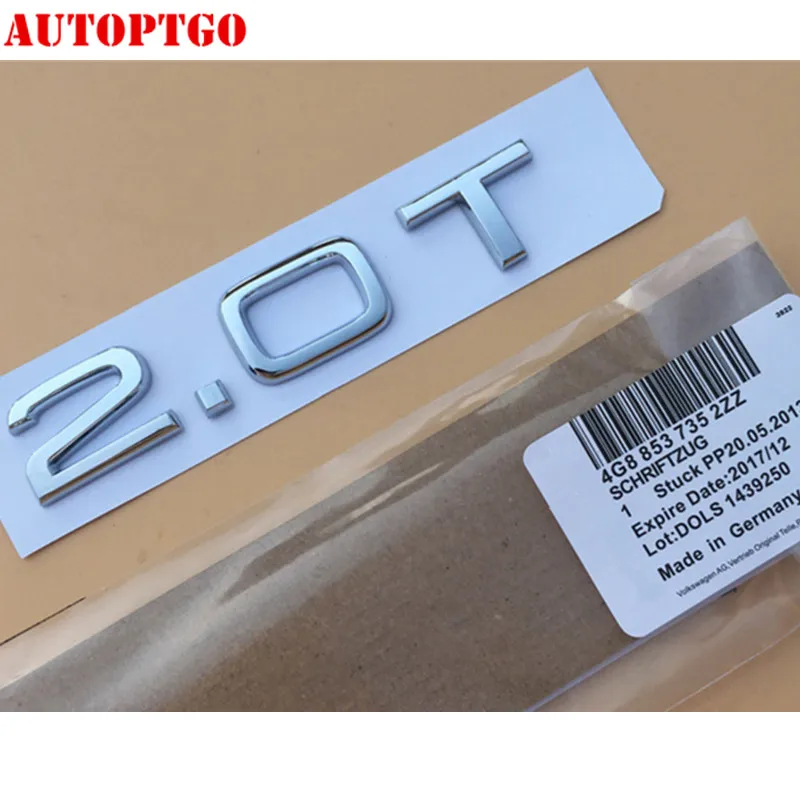 Автомобильный объём 1,8 2,0 T 2,4 3,0 T 3,2 3,6 4,2 30-55 TFSI V6T V8T V10 W12 логотип эмблема значок наклейка для Audi Volkswagen