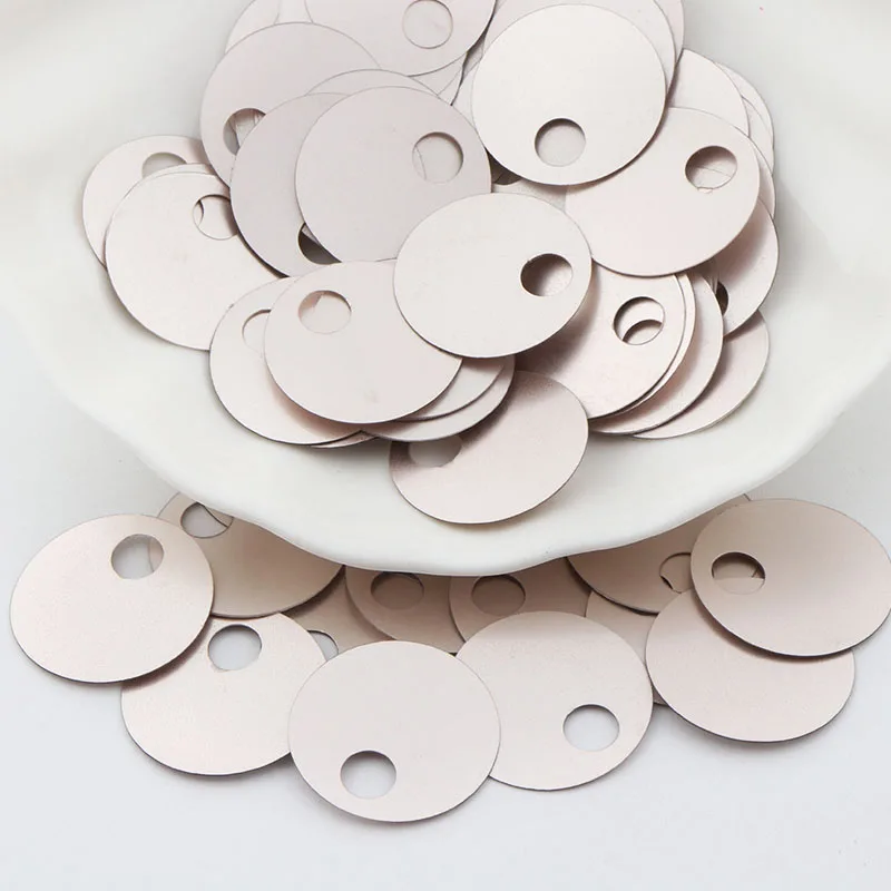 

20mm Flat Round Sequins PVC Loose Paillettes With a Big Side Hole Sequin For Craft Sewing Garment Lentejuelas Para Coser 20g