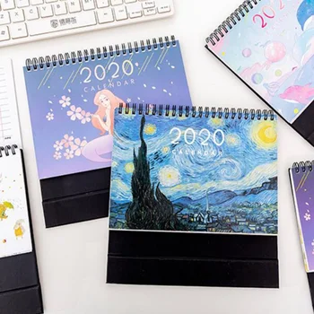 

Desk calendar custom simple small fresh office decoration custom enterprise special edition desk calendar printing planner 2020