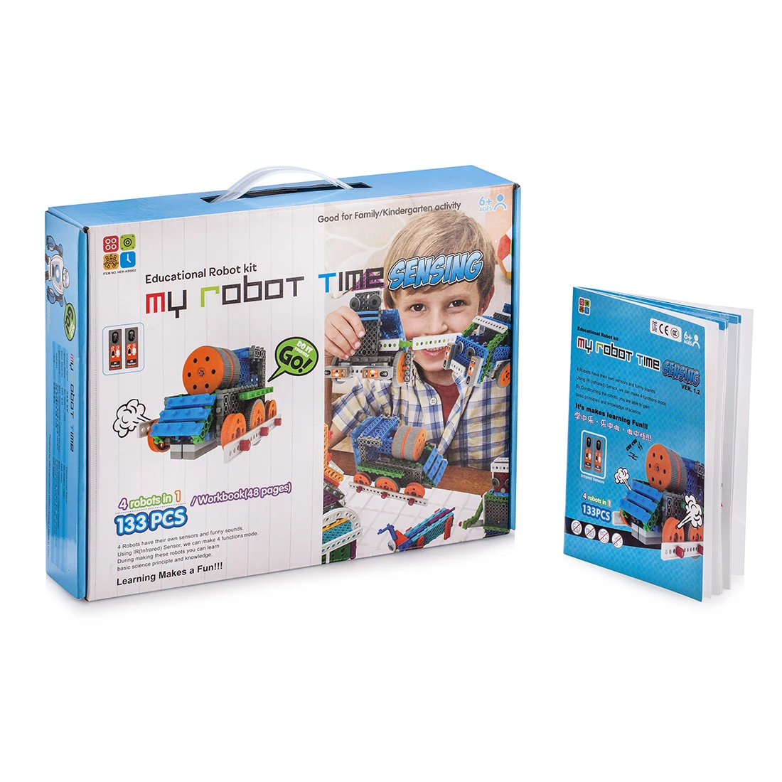 4 In 1 My Robot Time Toy Land Series Robot Building Block Kit Assembly