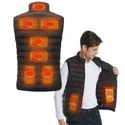 2021 Electric 9 Areas Heated Jacket Usb Heated Vest Outdoor Warm Washable Men Women's Warm Vest Winter Warm Hunting Heated Ves