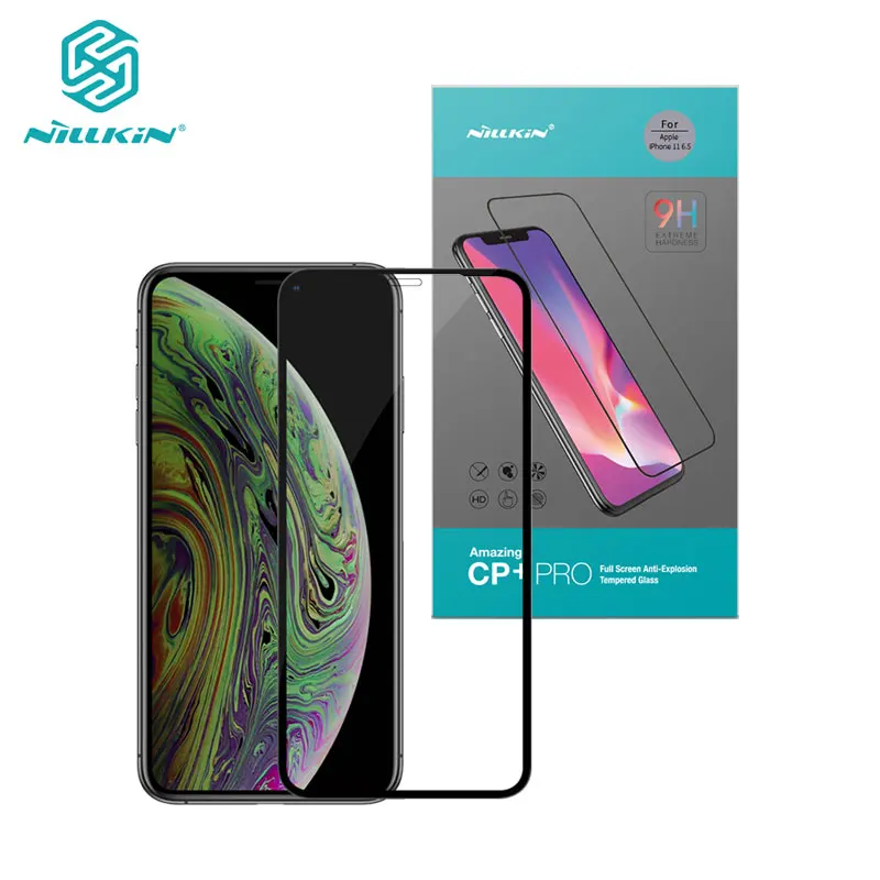 

Tempered Glass For iPhone 11 iPhone11 Pro Max Nillkin Anti-Explosion CP+ Full Glue Screen Protector For iPhone 11 Glass