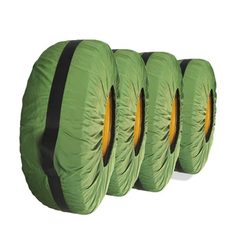 

4Pcs Car Auto Tire Cover Spare Wheel Tire Cover Storage Bag Vehicle Wheel Protector
