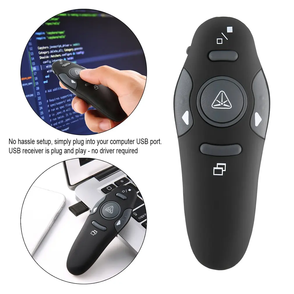 Presenter with ppt pointer Remote Control PPT Powerpoint Presentation Remote wireless presenter on power pointer