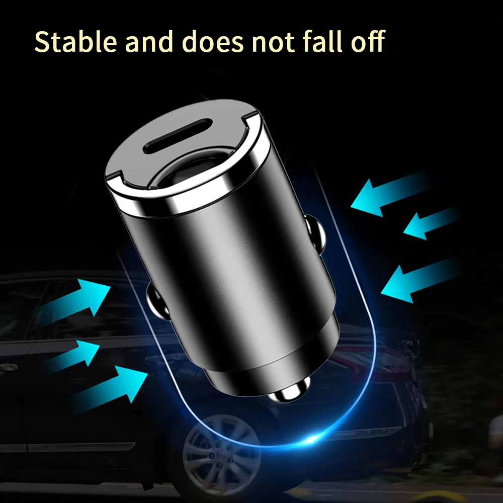 usb c to usb c car charger Kebidu 30W PD Car Charger Dual USB Type C Mobile Phone Charger Metal Car Charging QC3 4.0 Quick Charge For iPhone Huawei Xiaomi usb c for car