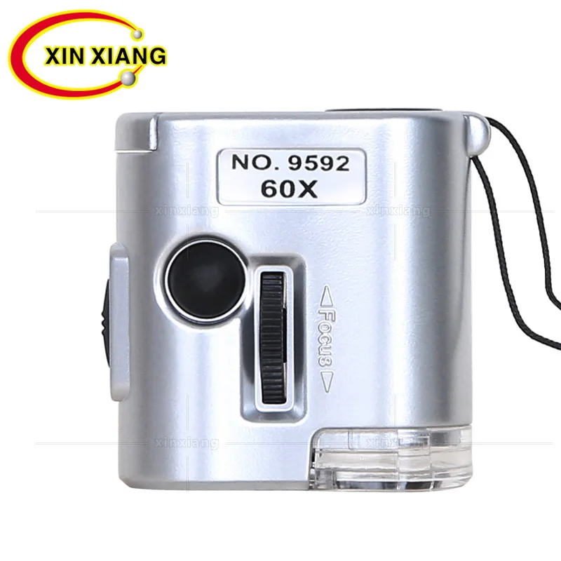 

60X Handheld Illuminated Magnifier Lamp Portable Magnifying Glass With LED Mini Jewelry Loupe Backlit Magnifer Lighted Lupa