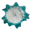 A4871-Hand Blown Platter Murano Glass Red Clear Plates Home Wall Decoration 5
