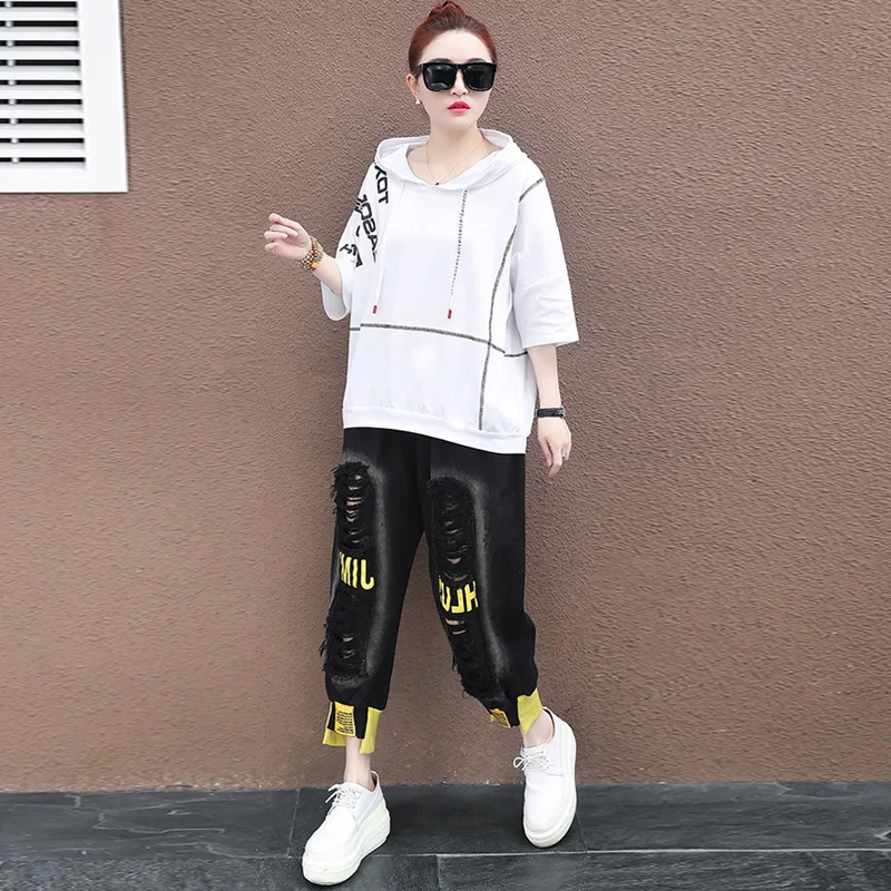 jogging pants and sweatshirt