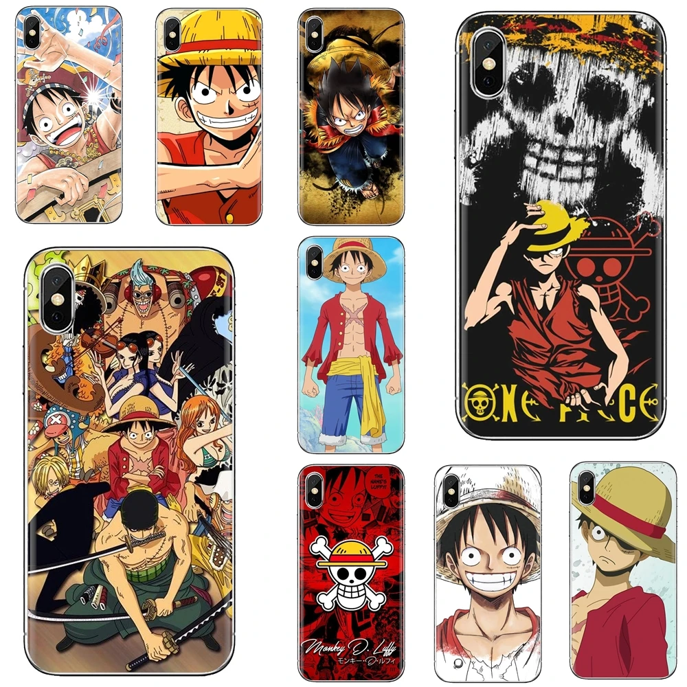 Цельная мягкая соломенная шляпа OP Monkey D Luffy для Huawei Y6 Y5 2019 Xiaomi Redmi Note 4 5 6 7 8 Pro Mi A1 A2 A3 6X