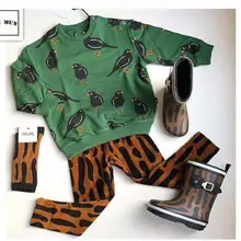 Детский комплект одежды; коллекция года; Одежда для маленьких мальчиков; сезон осень-зима; толстовки с героями мультфильмов для маленьких девочек