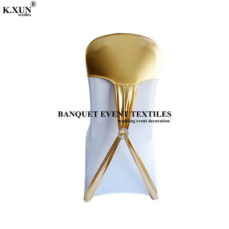 

Nice Look Gold Wedding Satin Chair Sash Free Shipping