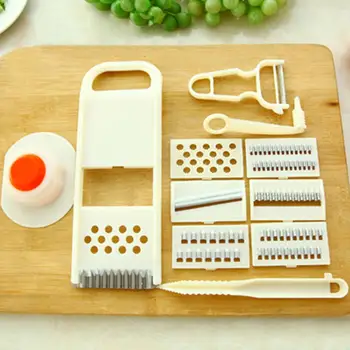 

Cutter Kitchen Multifunction Peeler Grater Vegetables Tool Veggie Chopper Friut Shredder With Storage Box Hand Protector