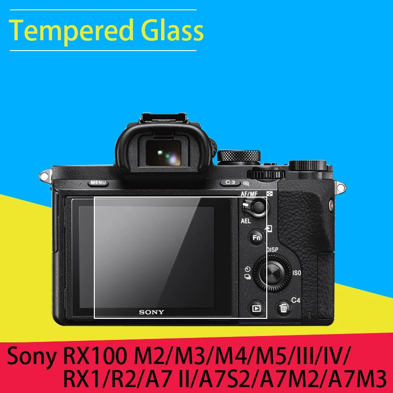 

Screen Protector Tempered Glass LCD Film For Sony RX100 M5 M4 M3 M2 RX1 RX1 R2 A7II R2 A7M2 S2 R3 A7M3 A9