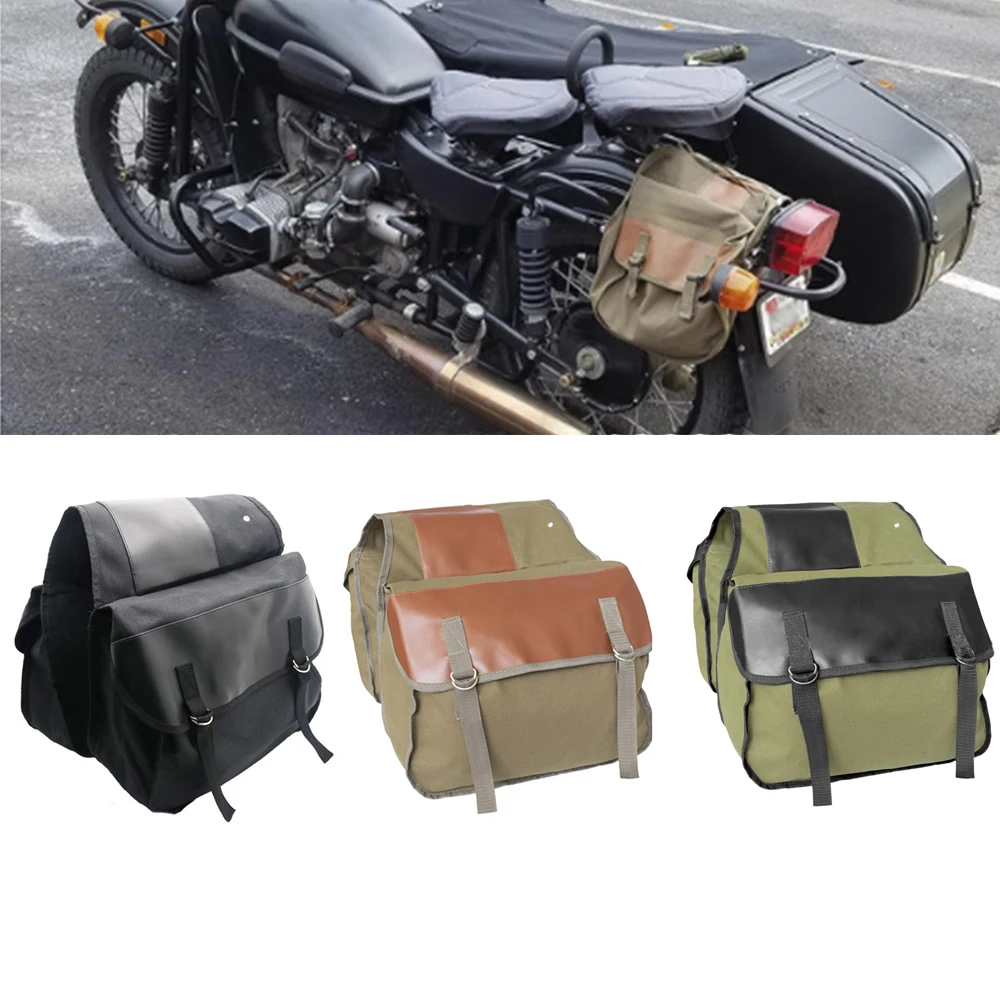 Универсальные Задние задние Сумки для мотоцикла скутера холщовые сумки Sportster Honda