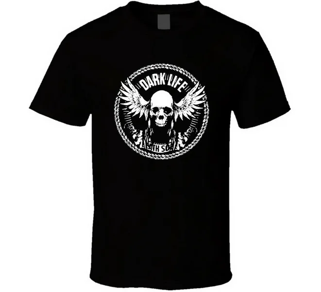 Dark Life Shirt Black White Tshirt Men'S Free Shipping Custom Made Tee | Мужская одежда