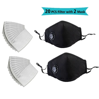

Unisex Cotton Anti-Dust Mask Reusable Breathable Mouth Mask Dustproof Windproof Washable Mask Face For Cycling Mascarillas